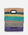 Sacai Multicolor Raffia New Shopper Medium Bag In Multicolor