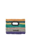 Sacai Small New Shopper Tote Bag In Multicolor