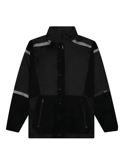 Sacai Reflective-panel Jacket In Black