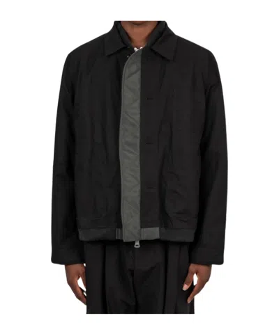Sacai Reversible Work Jacket In Multi