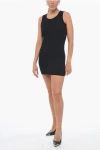 Sacai Ribbed Cotton Blend Dress