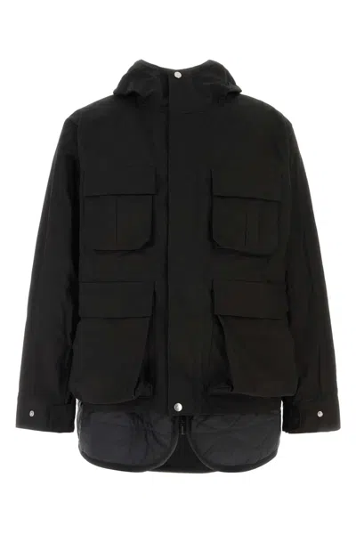 Sacai Rip Stop Blouson In Black