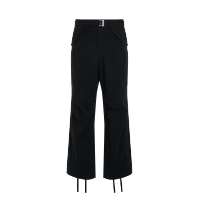 Sacai Rip Stop Cargo Pants In Black