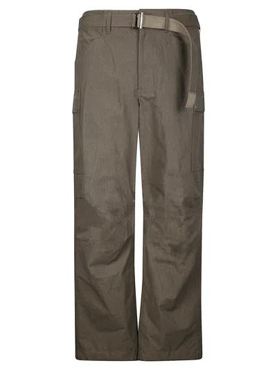 Sacai Rip Stop Pants In Brown