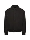 Sacai Ripstop Blouson Jacket In Black