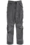 Sacai Gray Garment Dye Rip Stop Cargo Pants In Grey