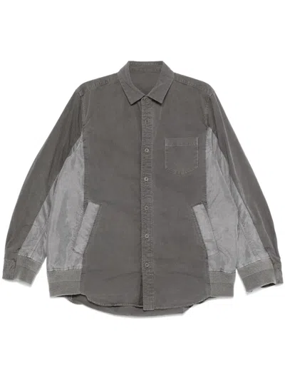 Sacai Ripstop Shirt In Grey