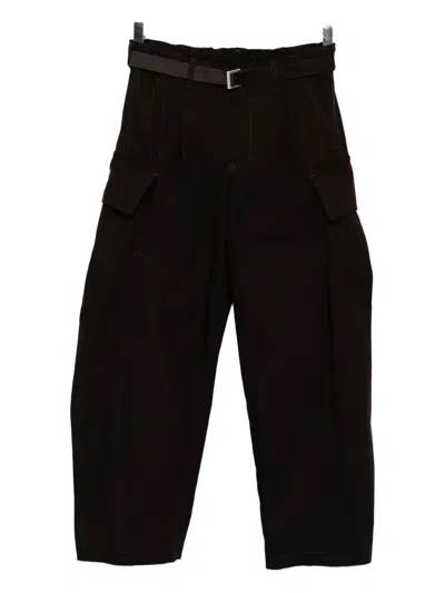 Sacai Ripstop Trousers In Black