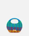 Sacai Small Rigid Shoulder Bag In Multicolor