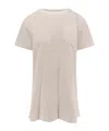 Sacai Dress With Draped Cotton Inserts On The Back In Nude