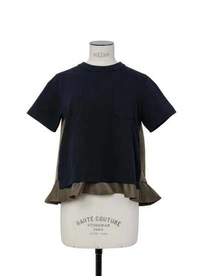 Sacai Round Neck Short Sleeve T-shirt