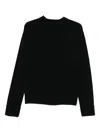 Sacai Round-neck Sweater In Black