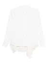 Sacai Ruffled Layered Shirt In White