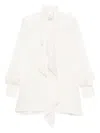 Sacai Ruffled Shirt In White