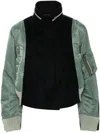 Sacai Panelled Cropped Jacket