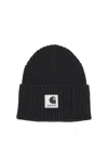 Sacai Carhartt Wip Wool Blend Knit Beanie Hat In Black
