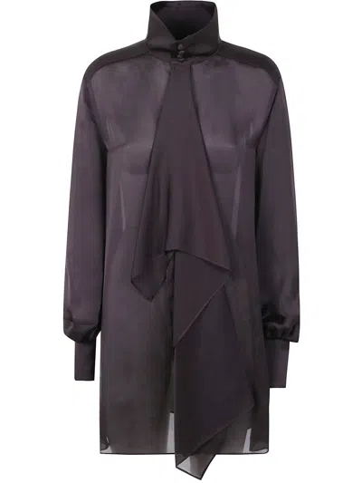 Sacai Satin Dress Clothing In Purple