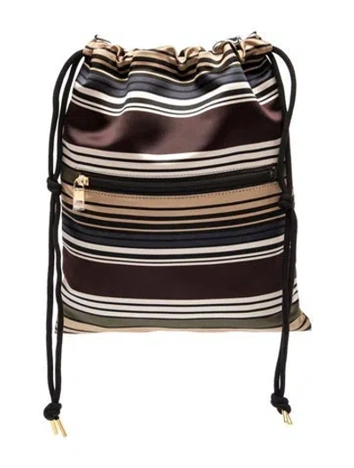 Pre-owned Sacai Satin Top Handle Bag In Neutral