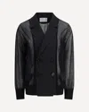Sacai Semi-transparent Blazer Jacket In Black