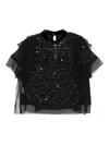Sacai Sequin-embellished Top In Black