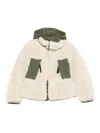 Sacai Shearling Blouson Jacket In Green