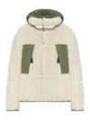 Sacai Eco Shearling And Nylon Jacket In Multi