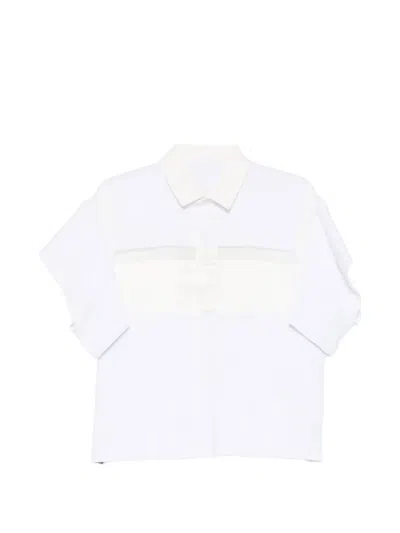 SACAI SHEER PANEL SHIRT