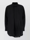 Sacai Shirt Long Sleeve Stitch Detailing In Black