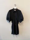 Sacai Shirt Mini Dress In Black