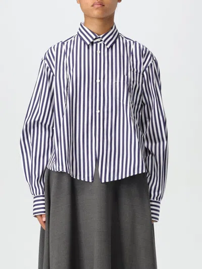 SACAI SHIRT SACAI WOMAN COLOR NAVY,F87605045