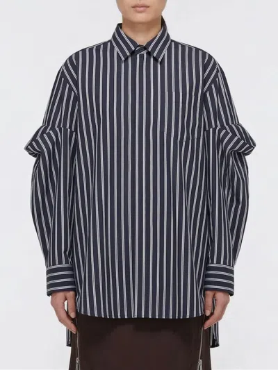 Sacai Shirt  Woman Color Navy In Black