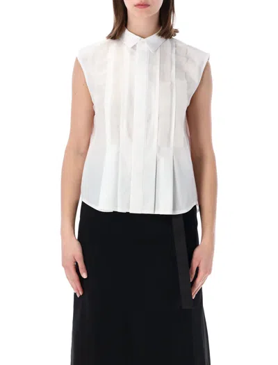 Sacai Shirt Sleveless In White