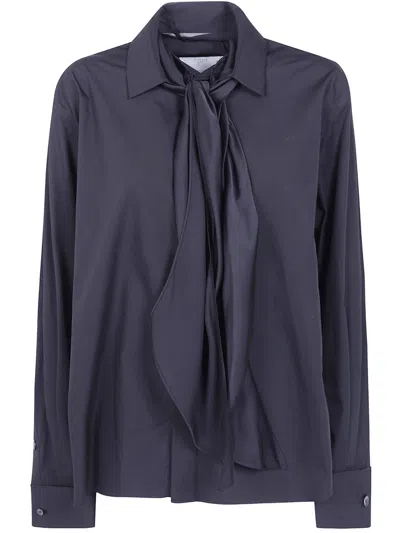 Sacai Long-sleeved Shirt In Black