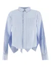 Sacai Shirt Woman In Blue