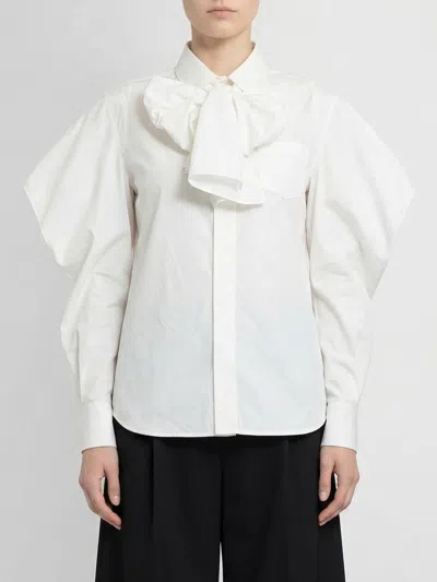 Sacai Cotton Shirt In White