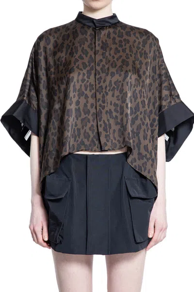 Sacai Shirts In Black