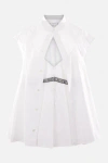 Sacai Overlay Shirt Shirt And Blouse White In White