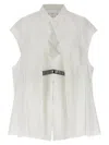 Sacai Layered-design Blouse In Beige