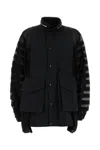 Sacai Panelled Jacket In Black