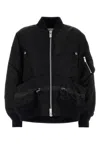 Sacai Blouson Nylon Twill Bomber Jacket In Black