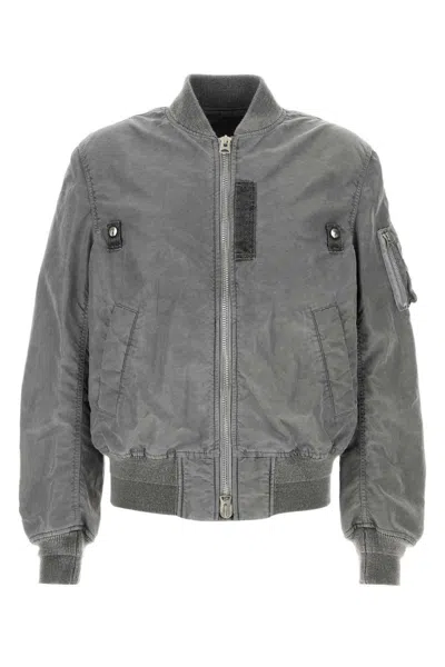 Sacai Dark Grey Nylon Bomber Jacket