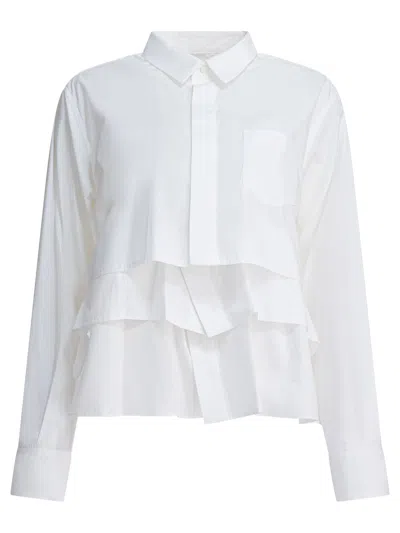 SACAI SHIRTS WHITE