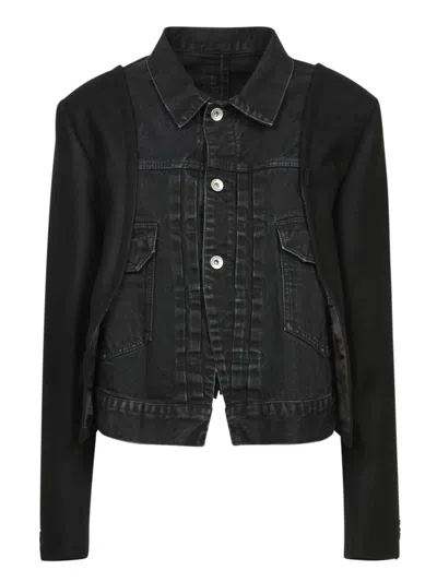 SACAI SACAI SHORT DENIM JACKET