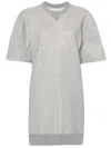 Sacai Mélange Mini Dress In Grigio
