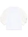 Sacai Nylon Twill X Cotton Jersey T-shirt In White