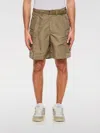 Sacai Olive Cargo Shorts In Dove Grey