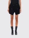 Sacai Wool Melton Mini Skirt With Flap Pockets In Schwarz
