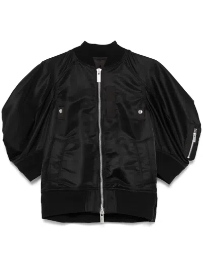 SACAI SHORT-SLEEVE BOMBER JACKET