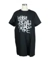 Sacai Where The Wild Things Are Cotton Jersey T-shirt In Black