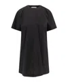 Sacai Dress With Draped Cotton Inserts On The Back In Black